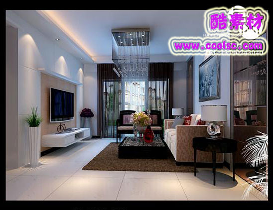 Modern Style Living RoomCombination of Modern and Classical